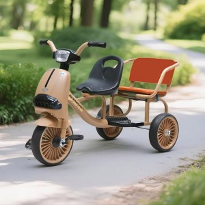 儿童三轮车双人脚踏车2-6岁男女孩宝宝玩具车小孩脚蹬自行车
