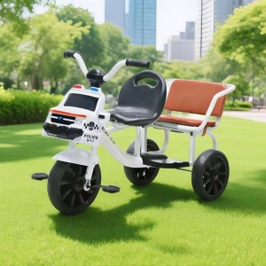 双胞胎三轮车儿童手推车三轮车脚踏车可坐双人儿童三轮车