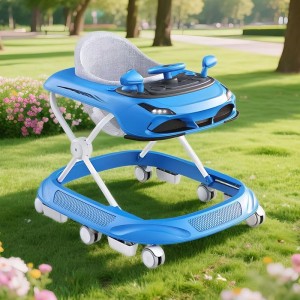 Baby walker, anti-rollover, foldable, 6-18 month baby walker, enlightenment stroller, balance scooter, portable