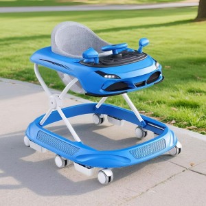 Baby walker, anti-rollover, foldable, 6-18 month baby walker, enlightenment stroller, balance scooter, portable