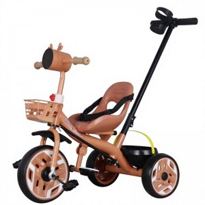 children's tricycle, detachable putter, pneumatic tire, adjustable seat, foot pedal, steel frame, toddler tricycle, 3 wheel bike