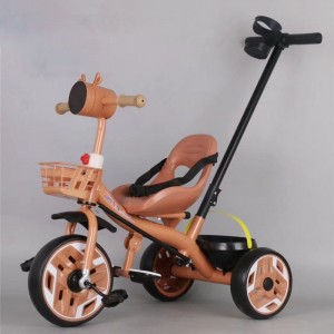 children's tricycle, detachable putter, pneumatic tire, adjustable seat, foot pedal, steel frame, toddler tricycle, 3 wheel bike