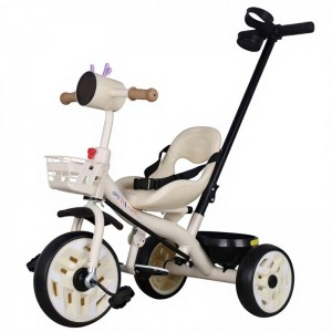 children's tricycle, detachable putter, pneumatic tire, adjustable seat, foot pedal, steel frame, toddler tricycle, 3 wheel bike
