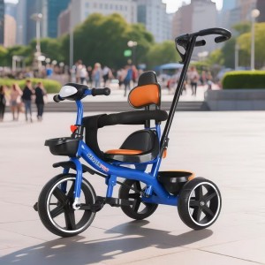 large soft seat children's tricycle bicycle 1-3-5 year old lightweight baby stroller bicycle baby bike