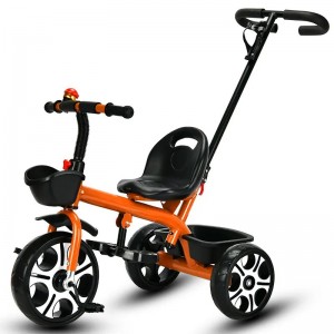 high quality plastic children's tricycle high standard portable putter tricycle baby tricycle child tricycle for sale riding toy car