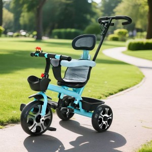 large soft seat children's tricycle bicycle 1-3-5 year old lightweight baby stroller bicycle baby bike