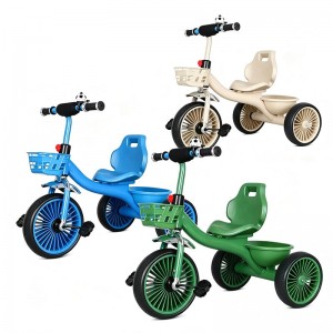 children's tricycle bicycle 2-6 year old boy and girl stroller with bucket pedals anti-rollover kids balance bike