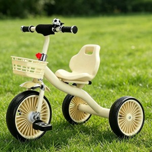 children's tricycle bicycle 2-6 year old boy and girl stroller with bucket pedals anti-rollover kids balance bike