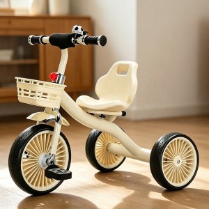 children's tricycle bicycle 2-6 year old boy and girl stroller with bucket pedals anti-rollover kids balance bike