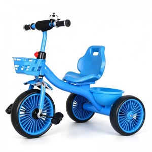children's tricycle bicycle 2-6 year old boy and girl stroller with bucket pedals anti-rollover kids balance bike