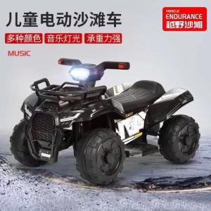 新款儿童电动沙滩车 四轮越野孩子玩具店长推荐 男女可坐大号充电
