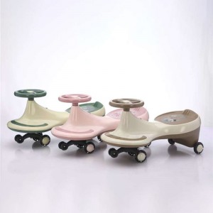 New design PP luminous wheels baby rocking glide music steering wheel children's rocking riding toy for 2 to 4 years
