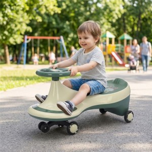 New design PP luminous wheels baby rocking glide music steering wheel children's rocking riding toy for 2 to 4 years