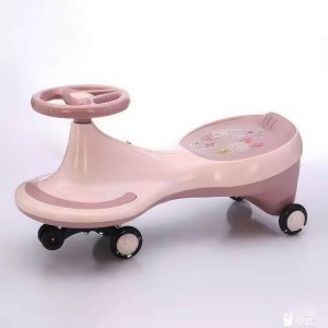 New design PP luminous wheels baby rocking glide music steering wheel children's rocking riding toy for 2 to 4 years