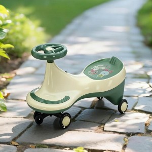 New design PP luminous wheels baby rocking glide music steering wheel children's rocking riding toy for 2 to 4 years