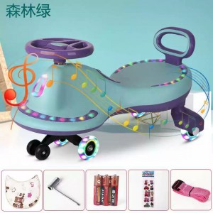儿童扭扭车防侧翻1-3-6岁新款滑行摇摆宝宝大人可坐静音轮溜溜车