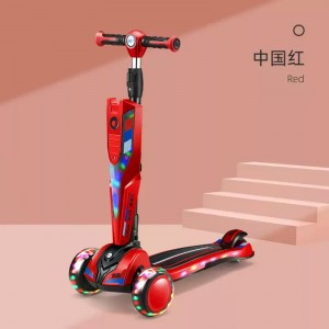 儿童滑行车滑板车2-3-6-8-12岁可折叠卡通单脚男女孩玩具滑行车