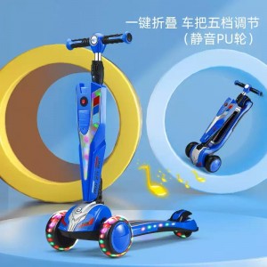 儿童滑行车滑板车2-3-6-8-12岁可折叠卡通单脚男女孩玩具滑行车