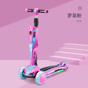 儿童滑行车滑板车2-3-6-8-12岁可折叠卡通单脚男女孩玩具滑行车