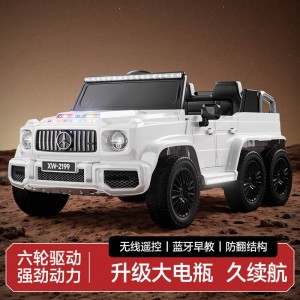 六轮亲子同乘车电动儿童玩具车宝宝可充电遥控车小孩摇摇车