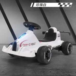 儿童电动车卡丁车四轮汽车遥控玩具车小孩童车可坐1-3岁宝宝