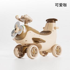 供应儿童平衡车1-3岁男女宝宝滑行车四轮溜溜车可伸缩推把香蕉车