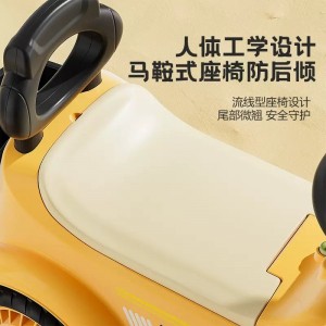 儿童扭扭车挖掘机滑行车带音乐四轮助步车溜溜车宝宝挖土机工程车