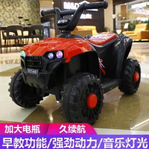儿童电动沙滩摩托车2-5岁儿童遛娃外出自驾玩具车越野四轮汽车