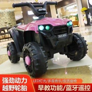 儿童电动沙滩摩托车2-5岁儿童遛娃外出自驾玩具车越野四轮汽车