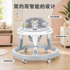 婴儿学步车防O型腿手推车多种功能防侧翻6-18月宝宝助步车