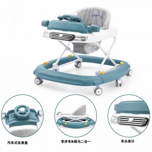 高品质婴儿学步车，带音乐灯光，婴儿学步助手，三合一卡通活动婴儿学步车，带轮子