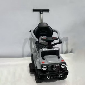 儿童扭扭车推把四轮可坐大人推骑滑行防侧翻宝宝玩具车带灯光音乐
