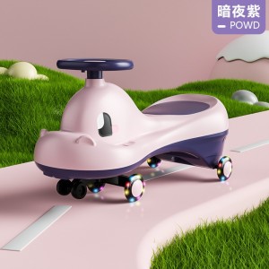 儿童扭扭车1-6岁溜溜车防侧翻摇摆车静音闪光轮音乐灯光宝宝玩具