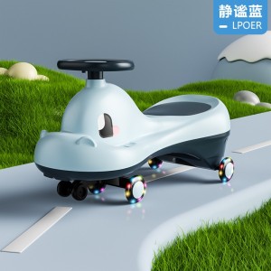 儿童扭扭车1-6岁溜溜车防侧翻摇摆车静音闪光轮音乐灯光宝宝玩具