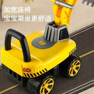 儿童挖掘机大号可坐人旋转座椅宝宝勾机老挖工程车小孩玩具挖土车
