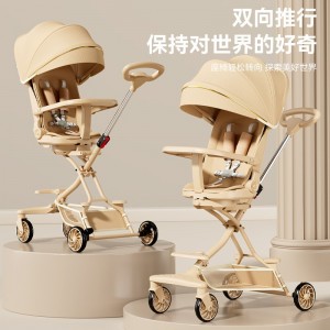 儿童溜娃神器手推车高景观轻便婴儿车宝宝遛娃车可坐可躺