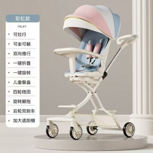 儿童溜娃神器手推车高景观轻便婴儿车宝宝遛娃车可坐可躺