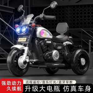 儿童电动摩托车男孩充电电动车三轮车宝宝童车小孩电瓶车双驱动