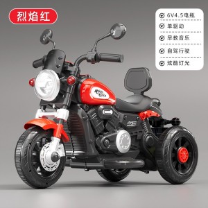 儿童电动车摩托车充电三轮车男女孩遥控电瓶车宝宝可坐玩具车