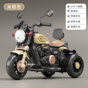 儿童电动车摩托车充电三轮车男女孩遥控电瓶车宝宝可坐玩具车