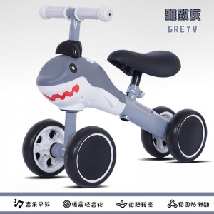 儿童平衡车四轮滑行车宝宝无脚踏溜溜车防侧翻1-3岁幼儿学步车