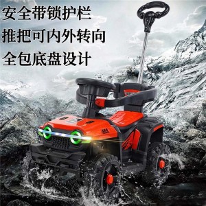 儿童沙滩车滑行车宝宝可推可骑四轮越野1-3岁小孩滑行玩具车可坐