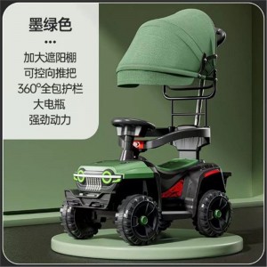 宝宝四轮越野车 1-3岁小孩遥控玩具汽车可坐人童车 儿童电动车
