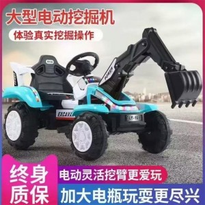 电动挖掘机玩具车 适合男孩和女孩 节日礼物 玩具挖掘机
