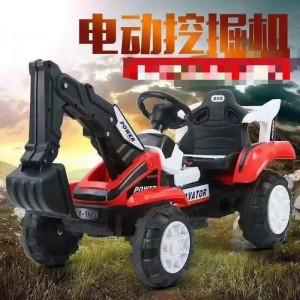 电动挖掘机玩具车 适合男孩和女孩 节日礼物 玩具挖掘机