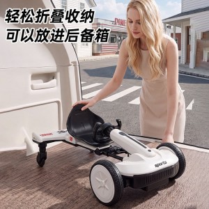 儿童电动卡丁车可坐人漂移汽车宝宝折叠遥控童车可充电玩具车