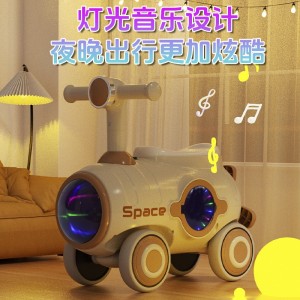 太空舱滑行车扭扭车溜溜车1-3岁童车宝宝益智玩具车四轮车防侧翻