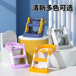 儿童马桶辅助器阶梯式马桶架浴室塑料加厚可折叠带扶手儿童坐便器