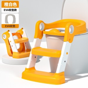 儿童马桶辅助器阶梯式马桶架浴室塑料加厚可折叠带扶手儿童坐便器