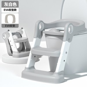 儿童马桶辅助器阶梯式马桶架浴室塑料加厚可折叠带扶手儿童坐便器